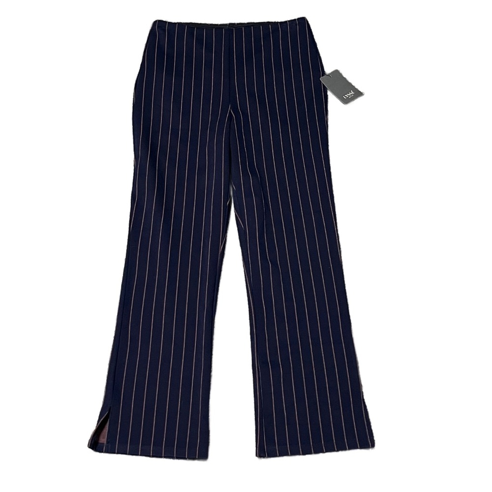 Lysse Navy Blue Striped Cropped Pants Size S